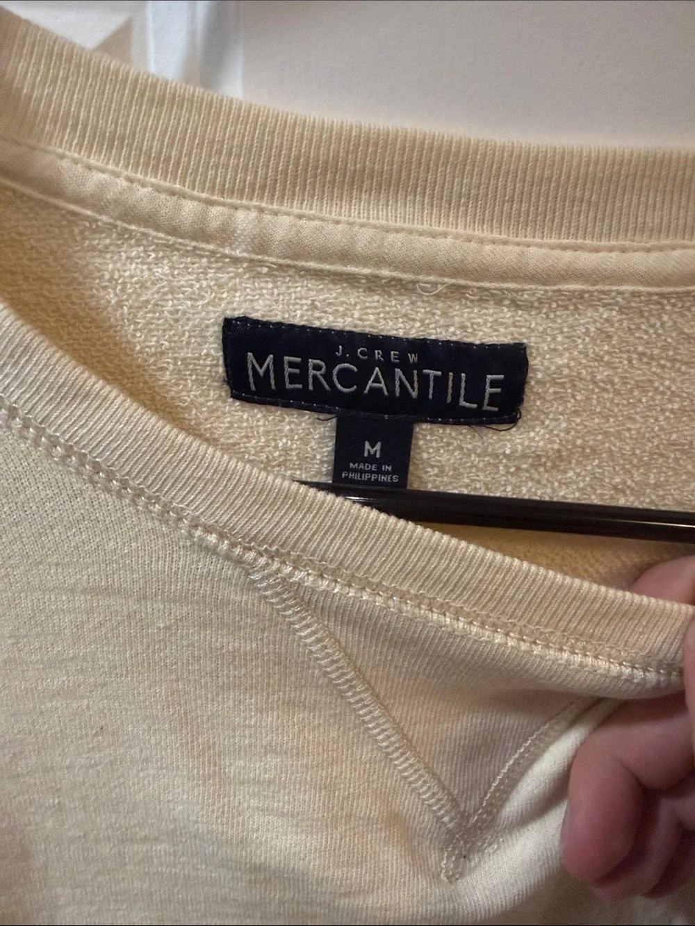 Cream J Crew Mercantile Crewneck Sweater - Men’s Medium NWOT